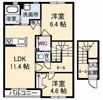 シャーメゾンELAN A棟の間取り画像