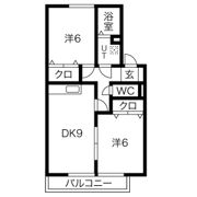 ウエストビレッジ桃山Aの間取り画像