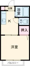 サンハイツふじの間取り画像