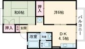 セジュール桂徳の間取り画像
