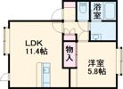 クレアトゥールノースウィングAの間取り画像