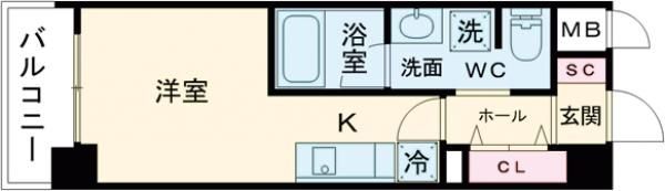 ラナップスクエア神戸ハーバープライムの間取り画像