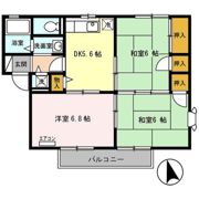 リベラ花渕 ABCの間取り画像