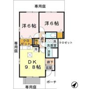 加藤タウンハウス Dの間取り画像