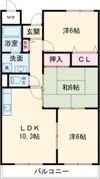 ラフィネ星田の間取り画像
