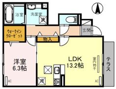 D-room悠久の間取り画像