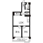 ゴールドパレス香流の間取り画像