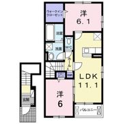 フラン ブリーズ Ⅲの間取り画像