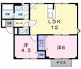 メゾン花梨Ⅱの間取り画像