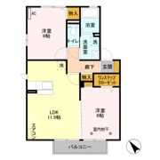 アネシス Bの間取り画像