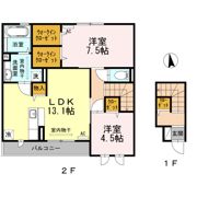 メルベーユの間取り画像