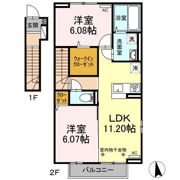 ミカハウスⅥ A棟の間取り画像
