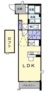 シャルマン 郷東の間取り画像