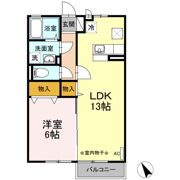 リビングタウン中島 Aの間取り画像