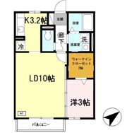 エクセル英賀保八十八 A棟の間取り画像