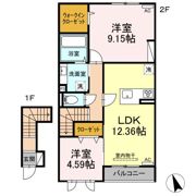 ガーデンリーフ平和台 A棟の間取り画像