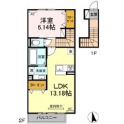 ガーデンリーフ平和台 B棟の間取り画像
