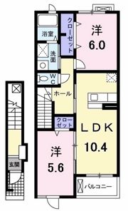 サンパティークⅡの間取り画像