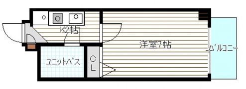 第15片山ビルの間取り画像