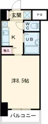 ロータリーマンション長田東の間取り画像