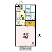 ル クレール ブラン ABの間取り画像