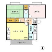 プリムヴェール 弐番館の間取り画像