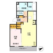 セジュールオッツ東下沢の間取り画像