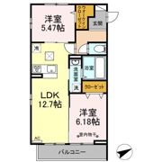 クーラクーDの間取り画像