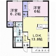 サンフィールド Bの間取り画像