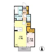 エクレール下栗 Cの間取り画像
