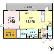 インフィニット カンワの間取り画像