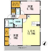 グランヴェール弐番館の間取り画像