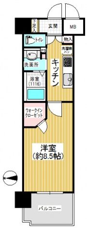セントヒルズ住吉レジデンスの間取り画像