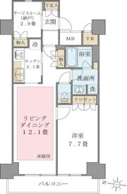 Brillia ist 東雲キャナルコートの間取り画像