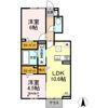 ハウス三本木 B棟の間取り画像