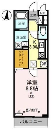 Miele南越谷の間取り画像