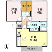 ドストーレスみわ Aの間取り画像