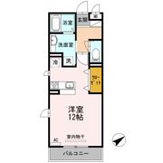 クレール西の庄の間取り画像