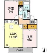 アスピラシオン B棟の間取り画像