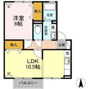 シャルマン笹沖 B棟の間取り画像