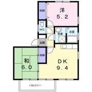 フォブールかざしヶ丘Eの間取り画像