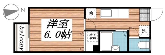 フラワーハイツの間取り画像