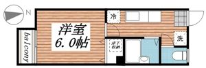 フラワーハイツの間取り画像