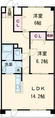 UnBelle富士見の間取り画像