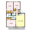 リビングタウン堀之内 Aの間取り画像