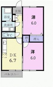 サンビレッヂⅡの間取り画像