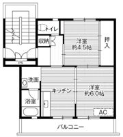 ビレッジハウス大曲2号棟の間取り画像