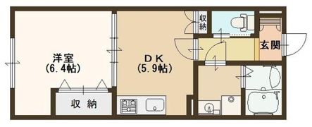 プレセアコート花園B棟の間取り画像
