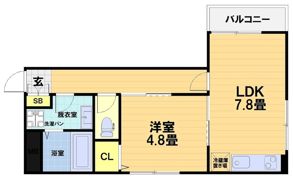 フォース桂の間取り画像