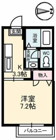 アルカディア Ⅰ棟の間取り画像